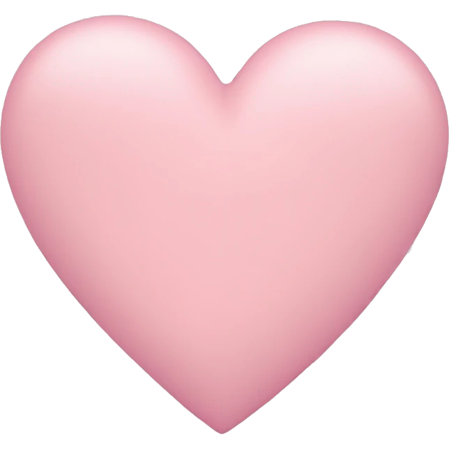 Pastel pink heart emoji