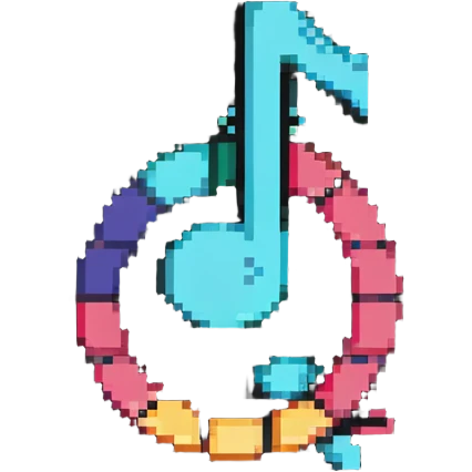 TikTok logo with musical note design emoji