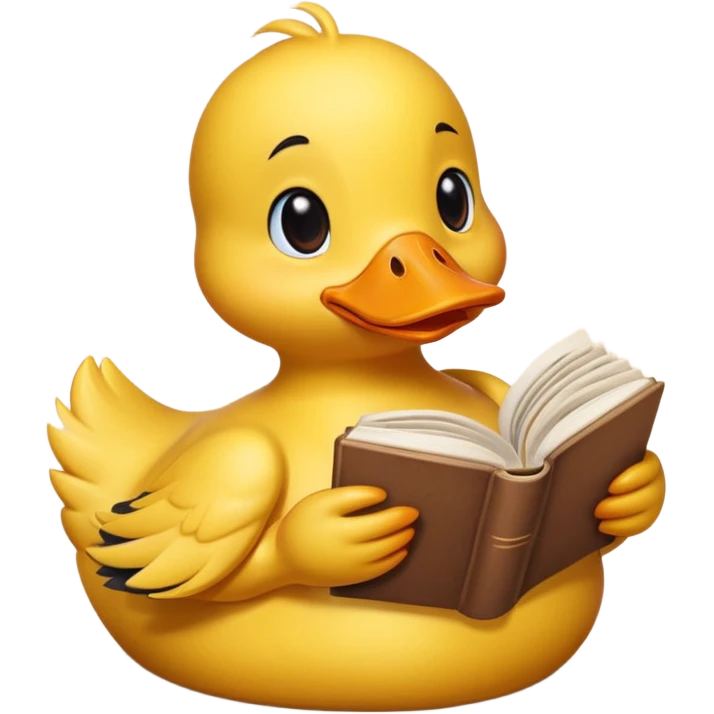 duck with book emoji