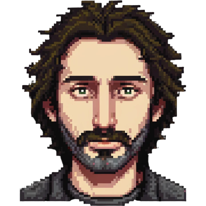 hairy man with a crooked nose emoji