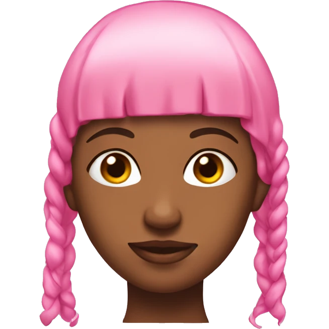 Inncocent Girl with pink how on her Head  emoji