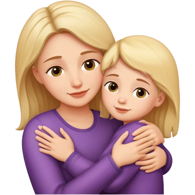 mother and child hugging emoji