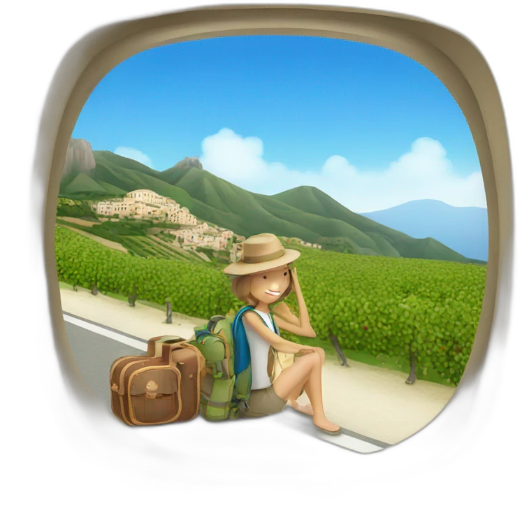 traveling in siciliy emoji