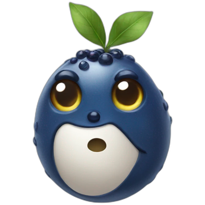 realistic bluebery emoji