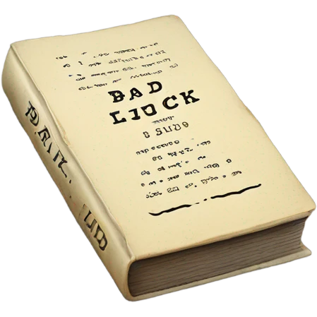 bad luck book emoji