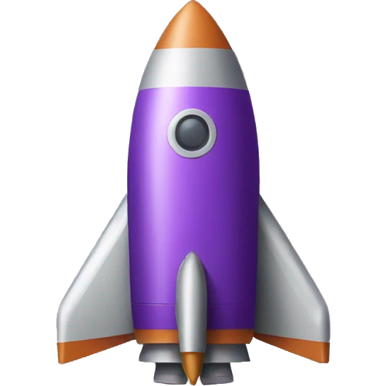 rocket purple emoji