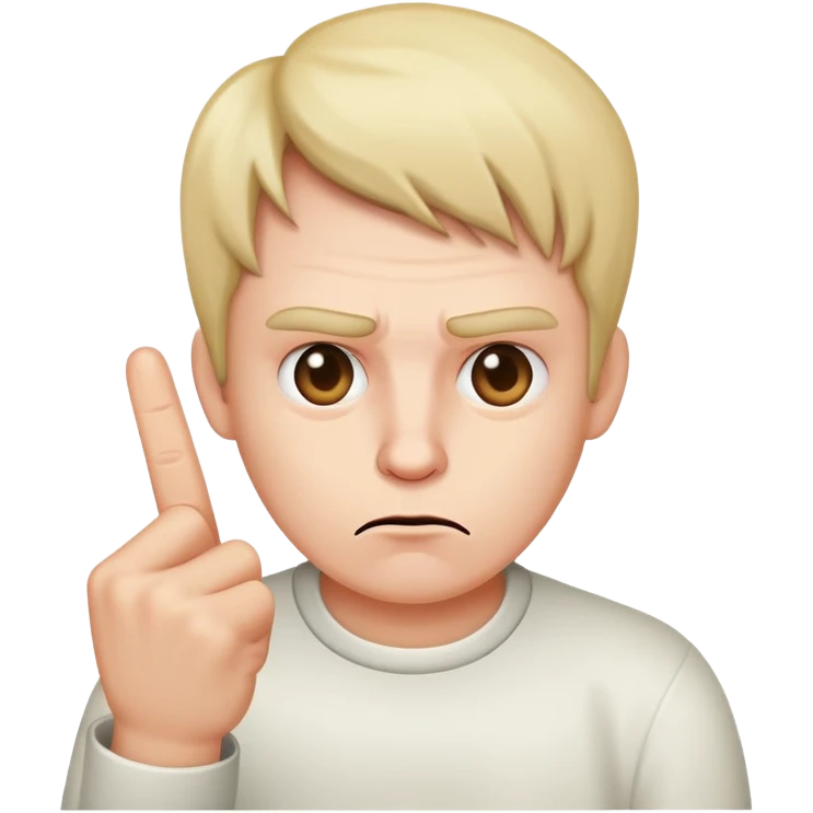 Mad showing middle finger  emoji