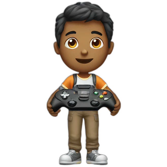 boy with gamepad emoji