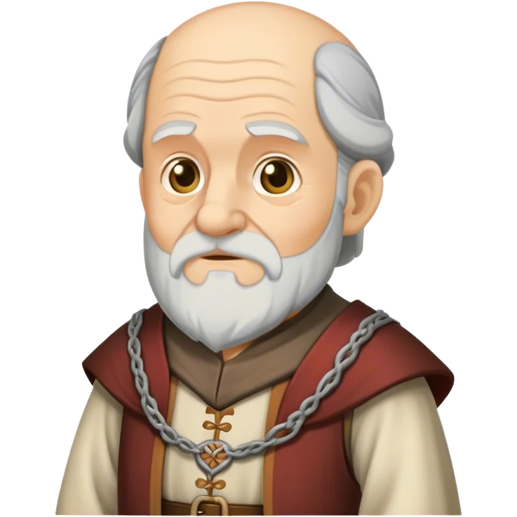 Old man medieval costume emoji