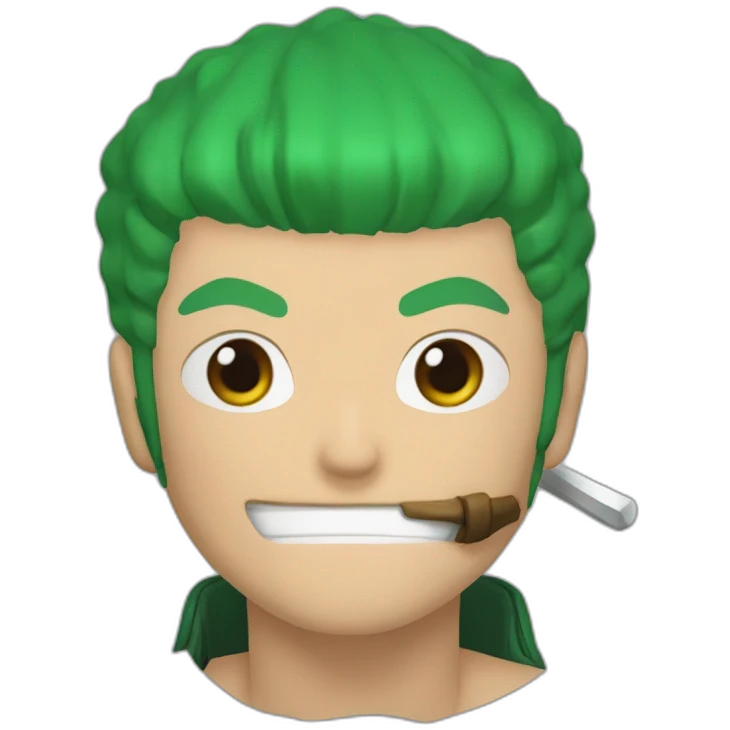 Roronoa Zoro qui ce batt emoji