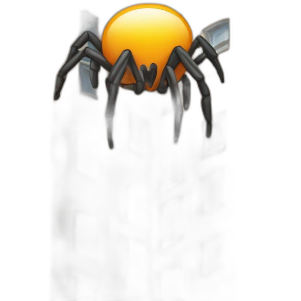 Une araignée sur un immeuble emoji