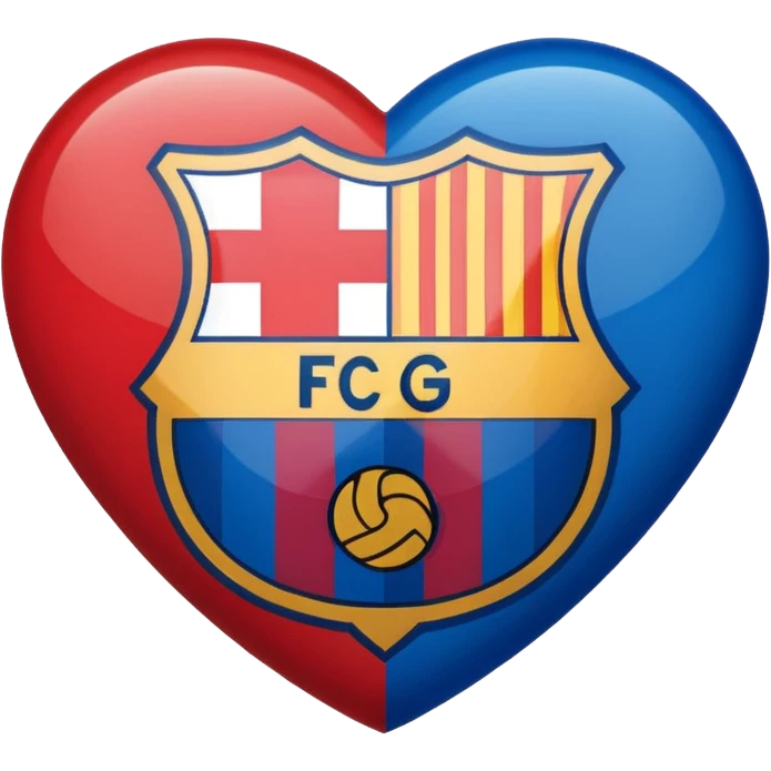 Barcelona Logo in heart ❤️ emoji