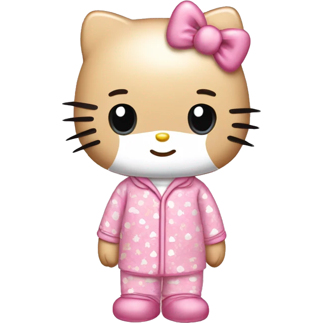 Hello Kitty en pyjama hello kitty  emoji