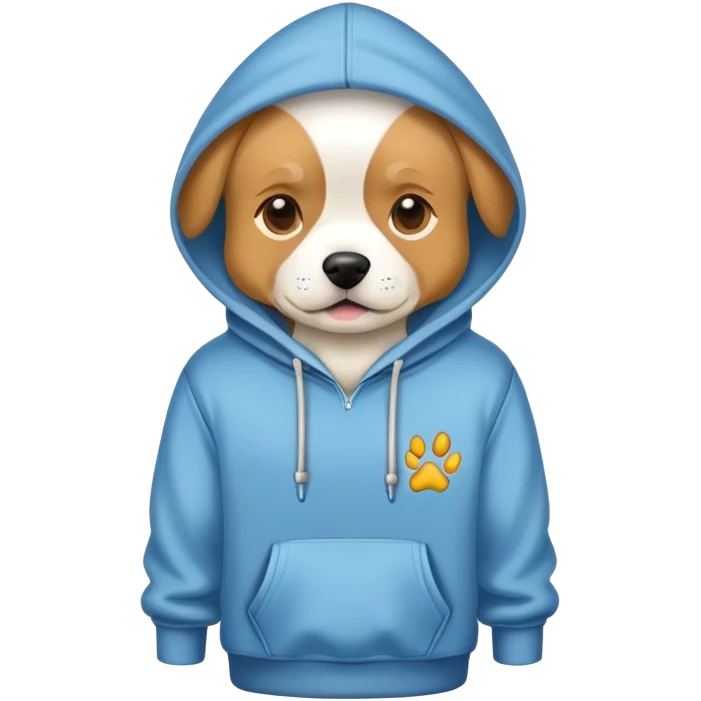 dog wearing a hoodie  emoji