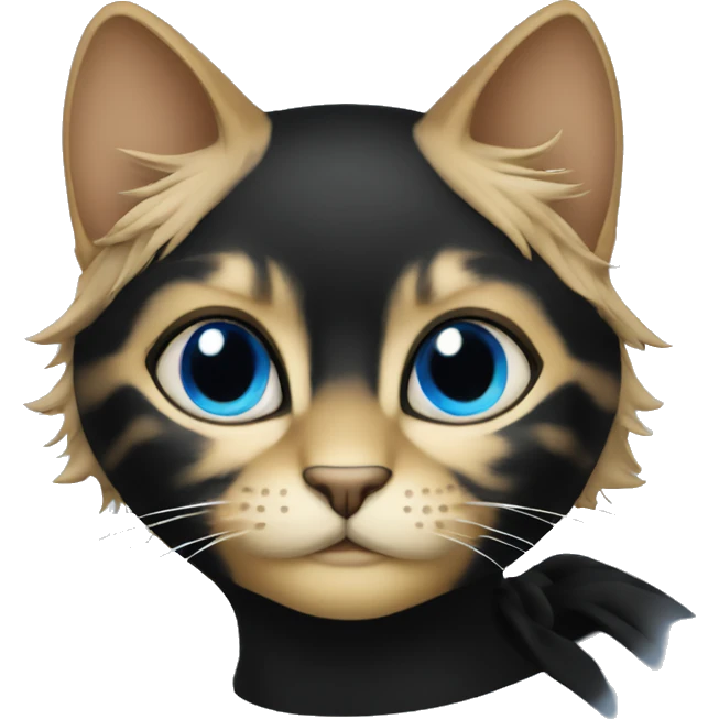 Chat Noir aux yeux bleus  emoji