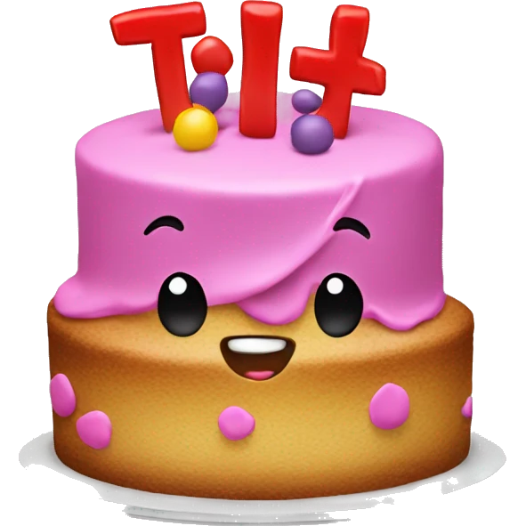Bithday cake with the name titi emoji