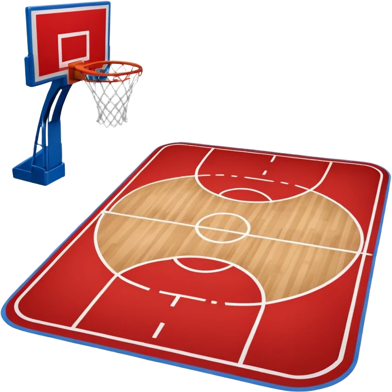 basketball field (#00A3E0) and red (#F9423A) emoji