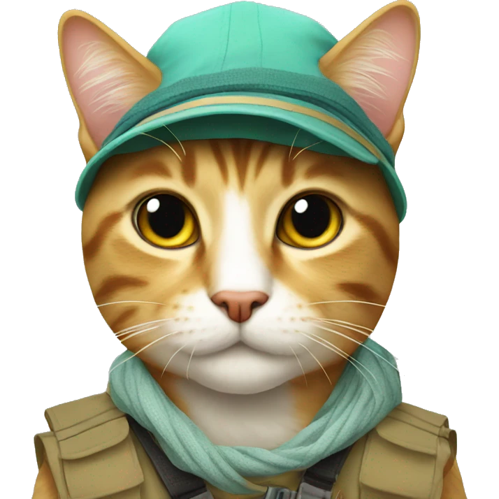 Tourist cat  emoji