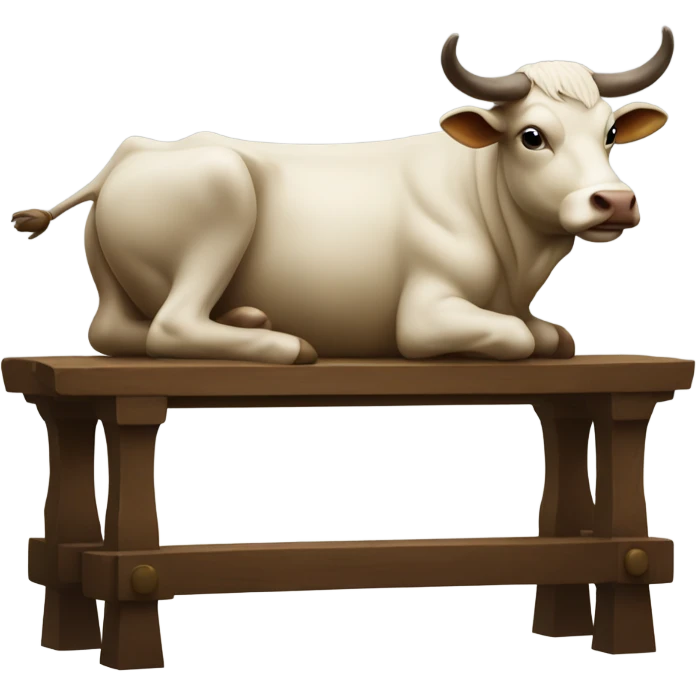 A bullock on an alter emoji