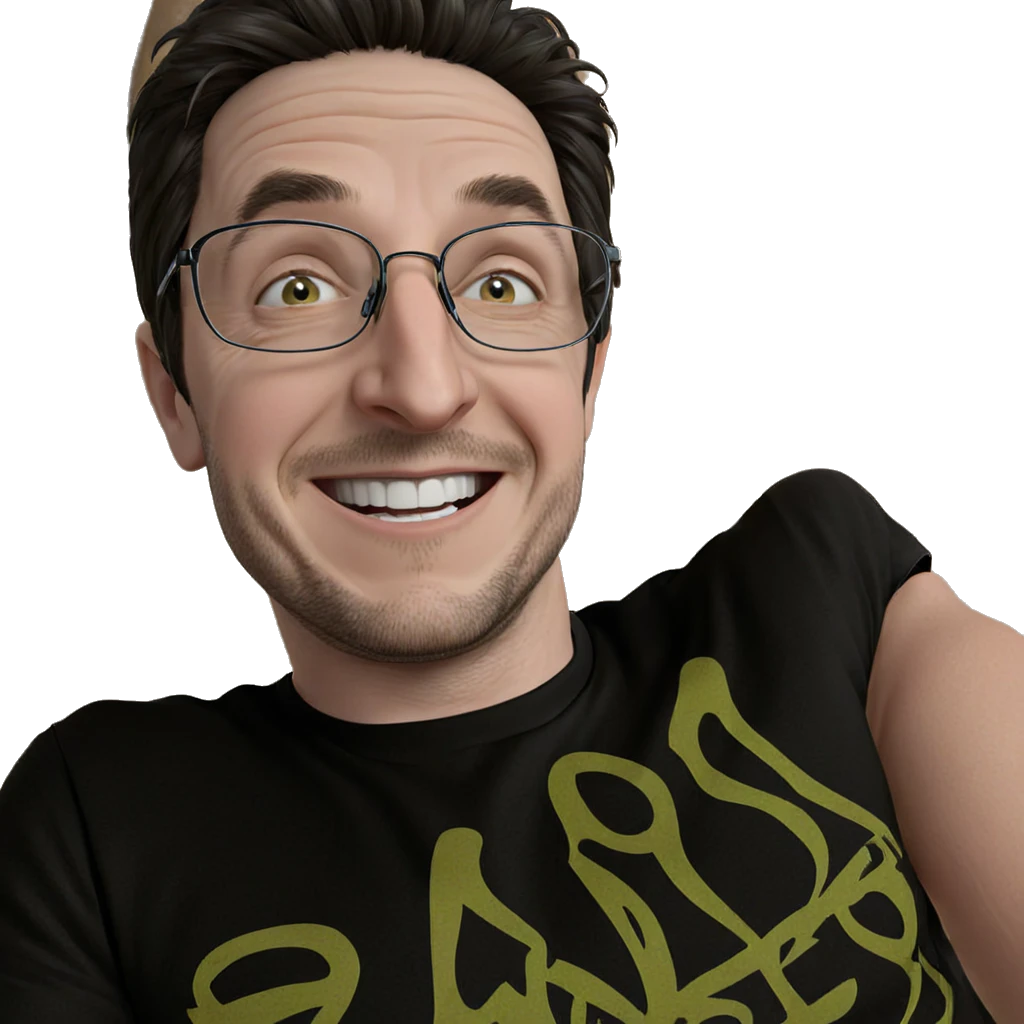 smiling boy in black shirt emoji