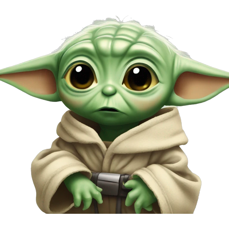 Baby Yoda confused emoji