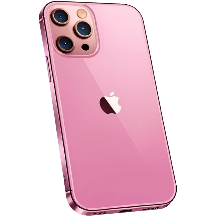Pink iphone 12 pro max emoji