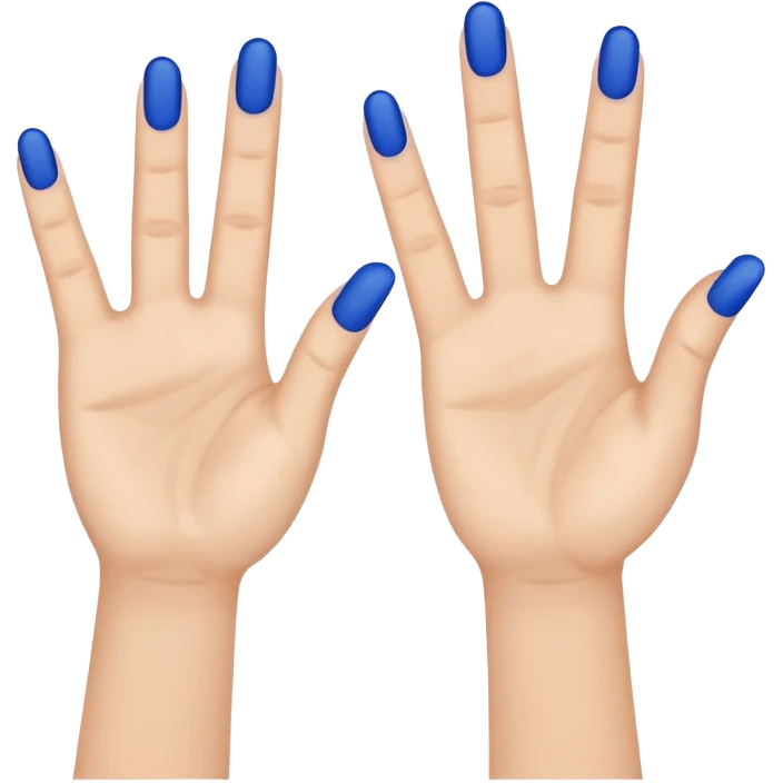 two raised hands in celebration with dark blue checkmark between  emoji