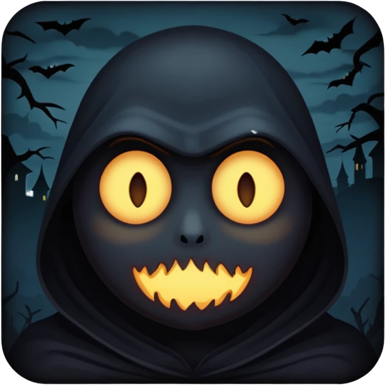 creepy dark night emoji