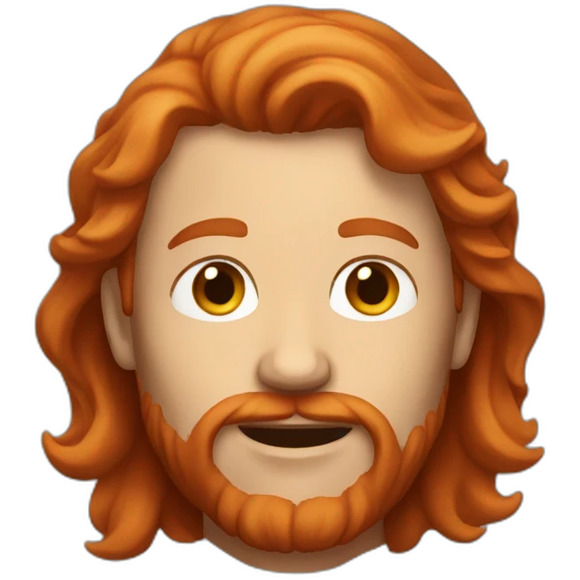 red-haired man without a beard emoji