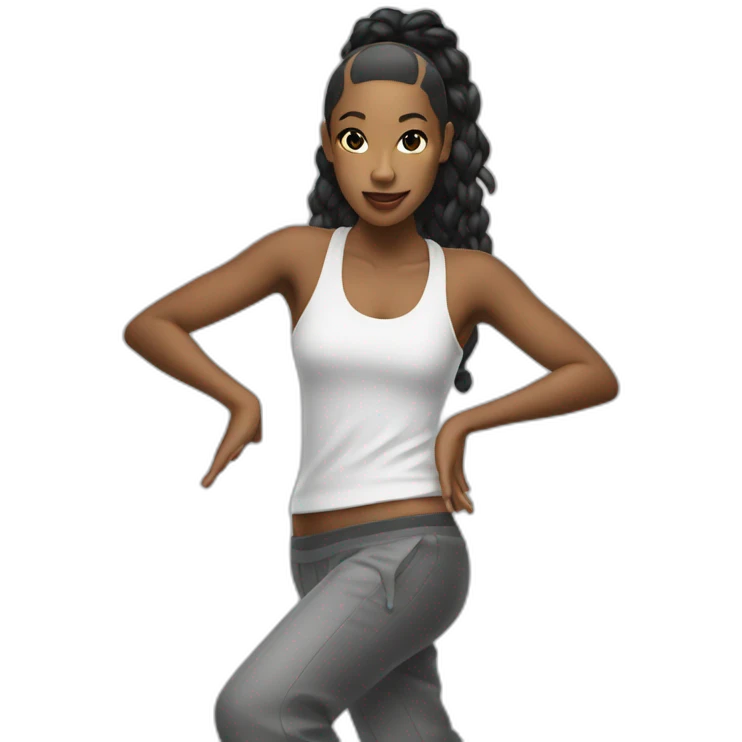Danseuse hip hop emoji