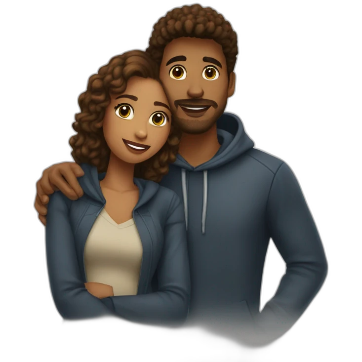fadila et reynald amour emoji