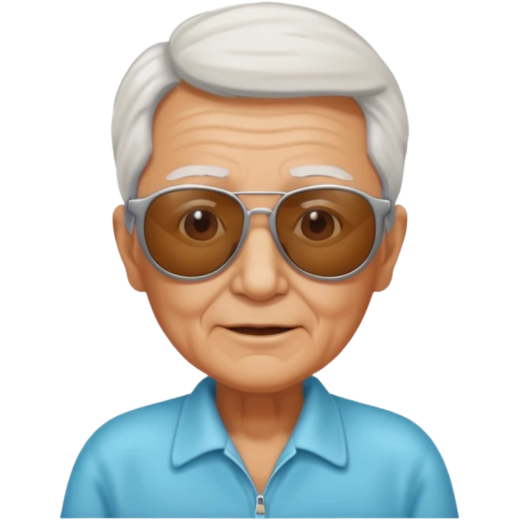 elderly with sunglasses emoji