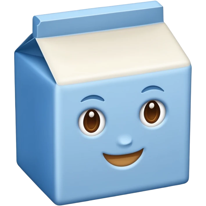brique de lait bleu  emoji