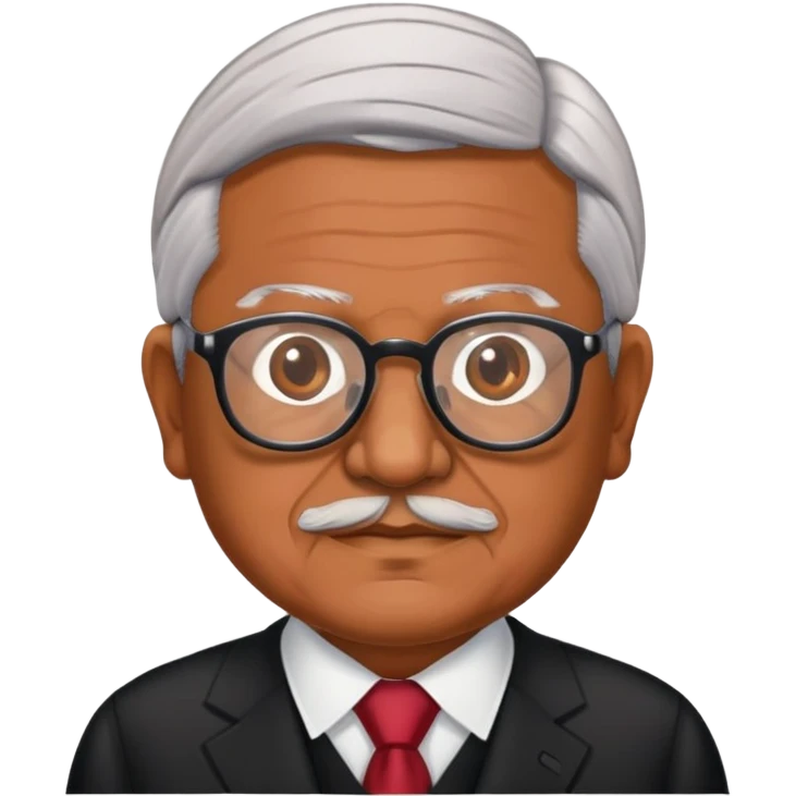 Make the president "AMLO" of Mexico bespectacled  emoji