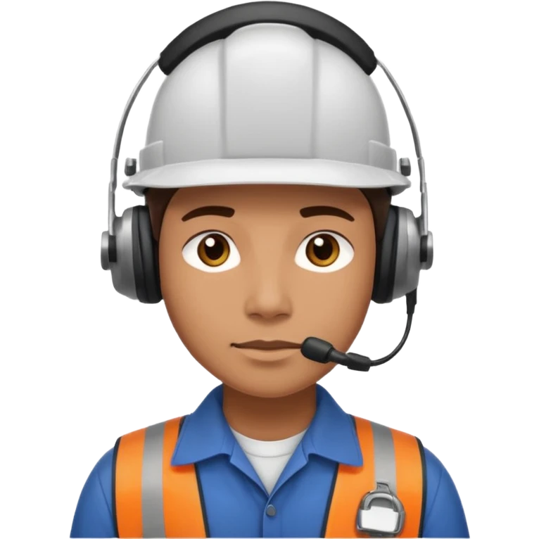 Dispatch department worker without helmet  emoji