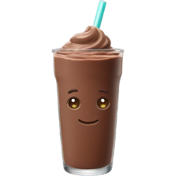 chocolate smoothie emoji