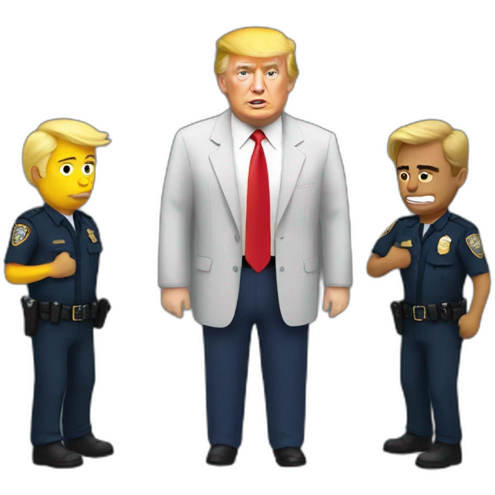 trump-getting-arrested emoji