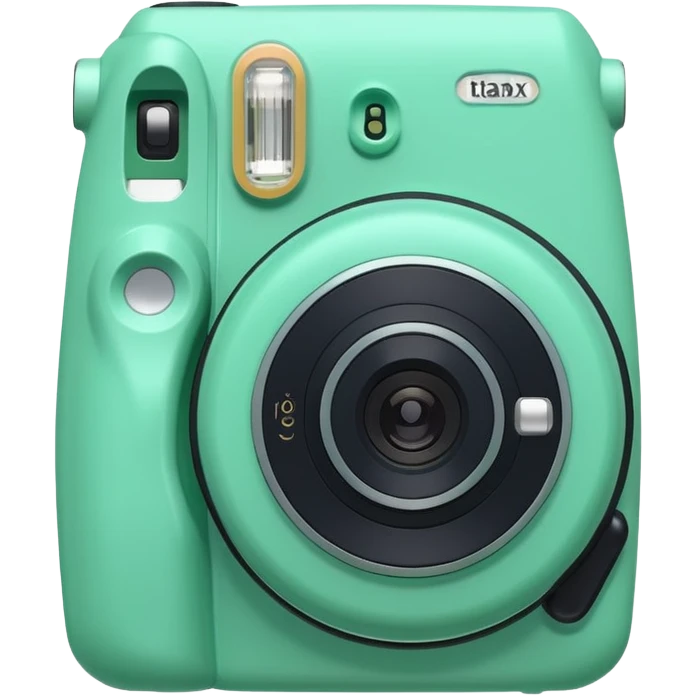 Green instax camera emoji