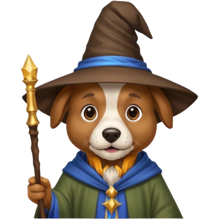 Dog wizard emoji