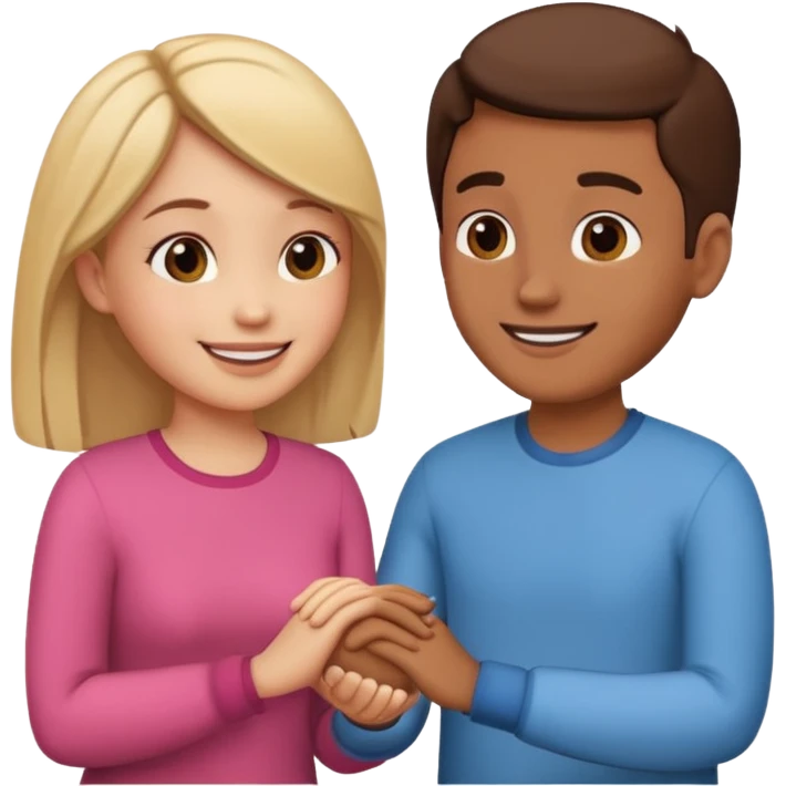 couple in love talking emoji