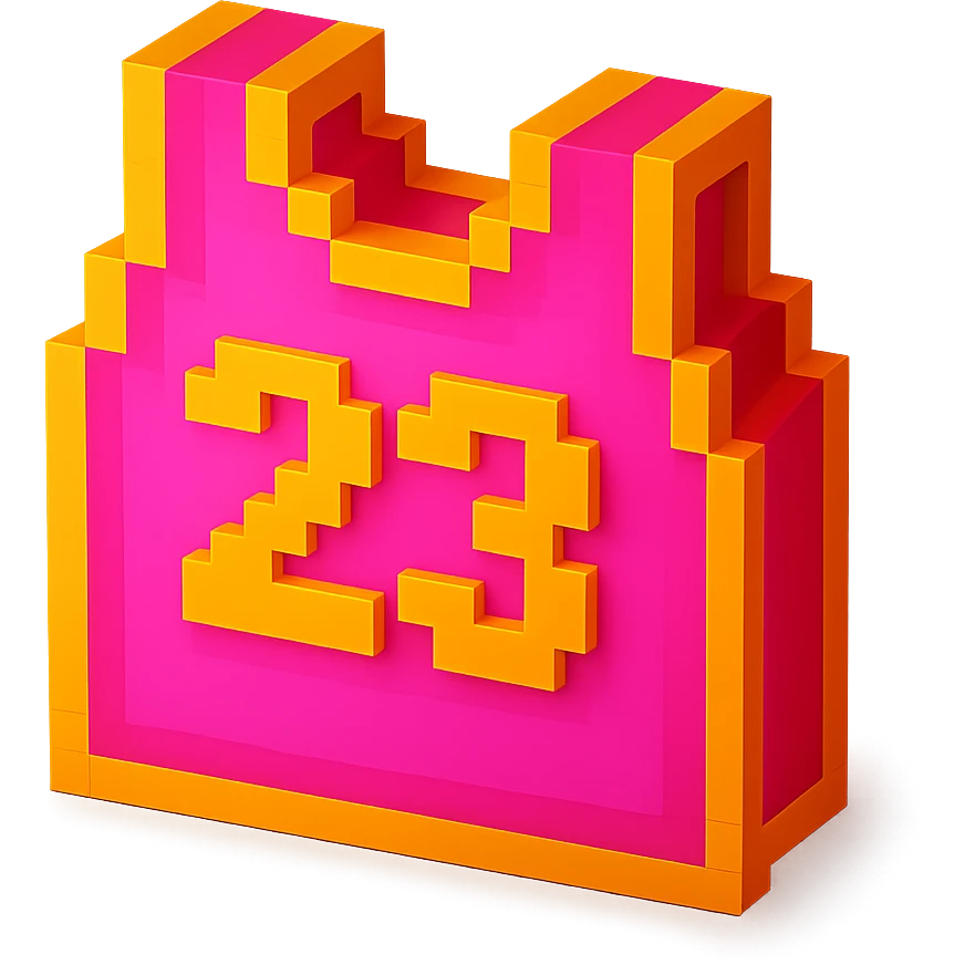 светящейся розовая баскетбольная майка с надписью "23", no background emoji