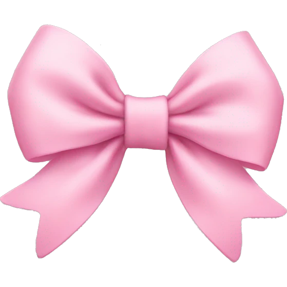 baby pink bow emoji