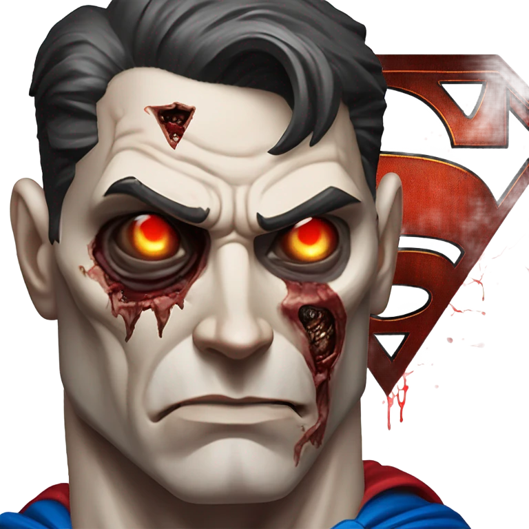 superman as a zombie emoji
