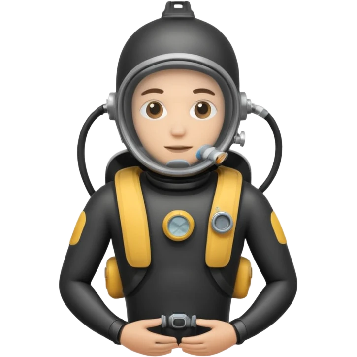 plongeur sous-marin avec bouteille d'oxygène emoji