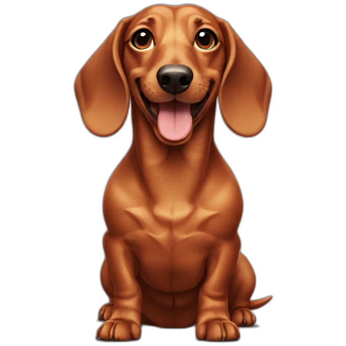 Dachshund-happy emoji