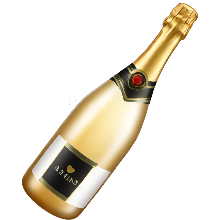 bottle of champagne jet emoji