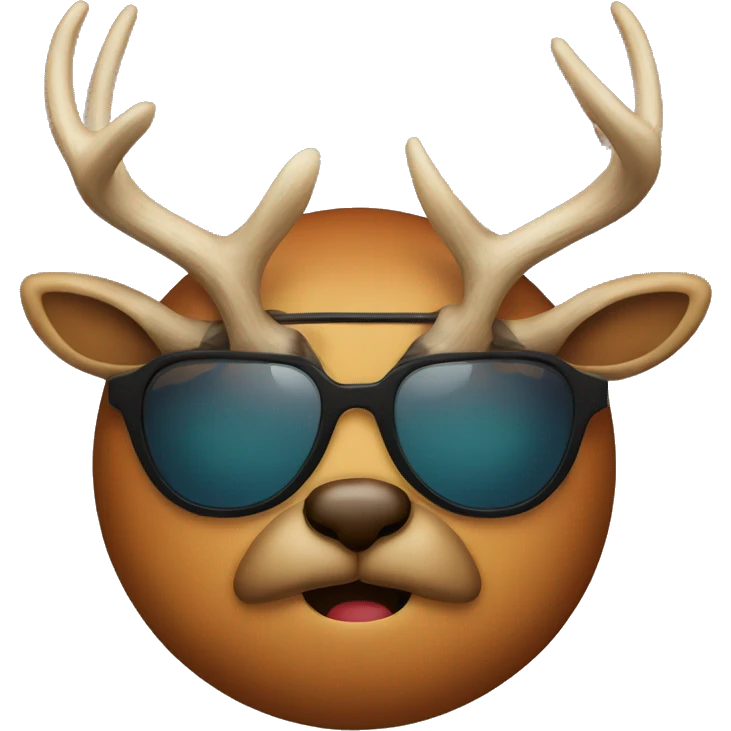 Antlers with Sunglasses emoji
