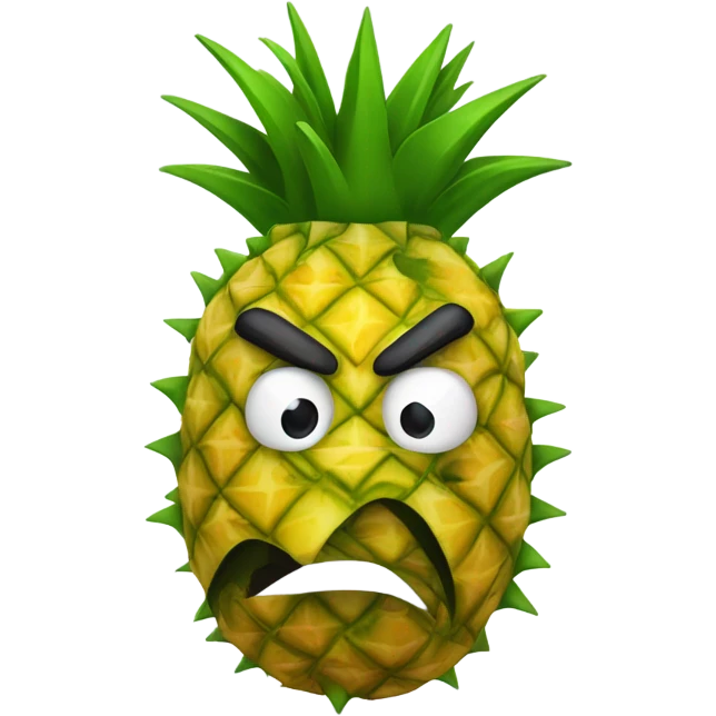 angry pineapple emoji