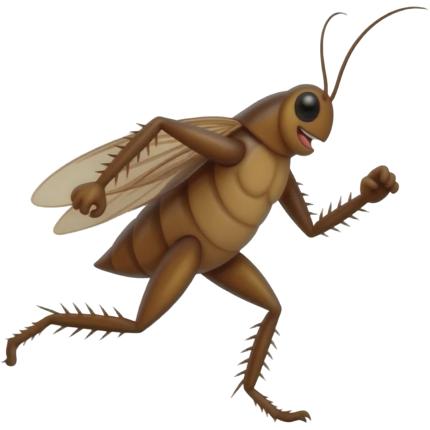 Make roach run emoji