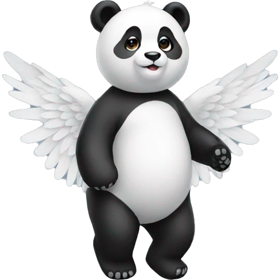 Panda angel emoji